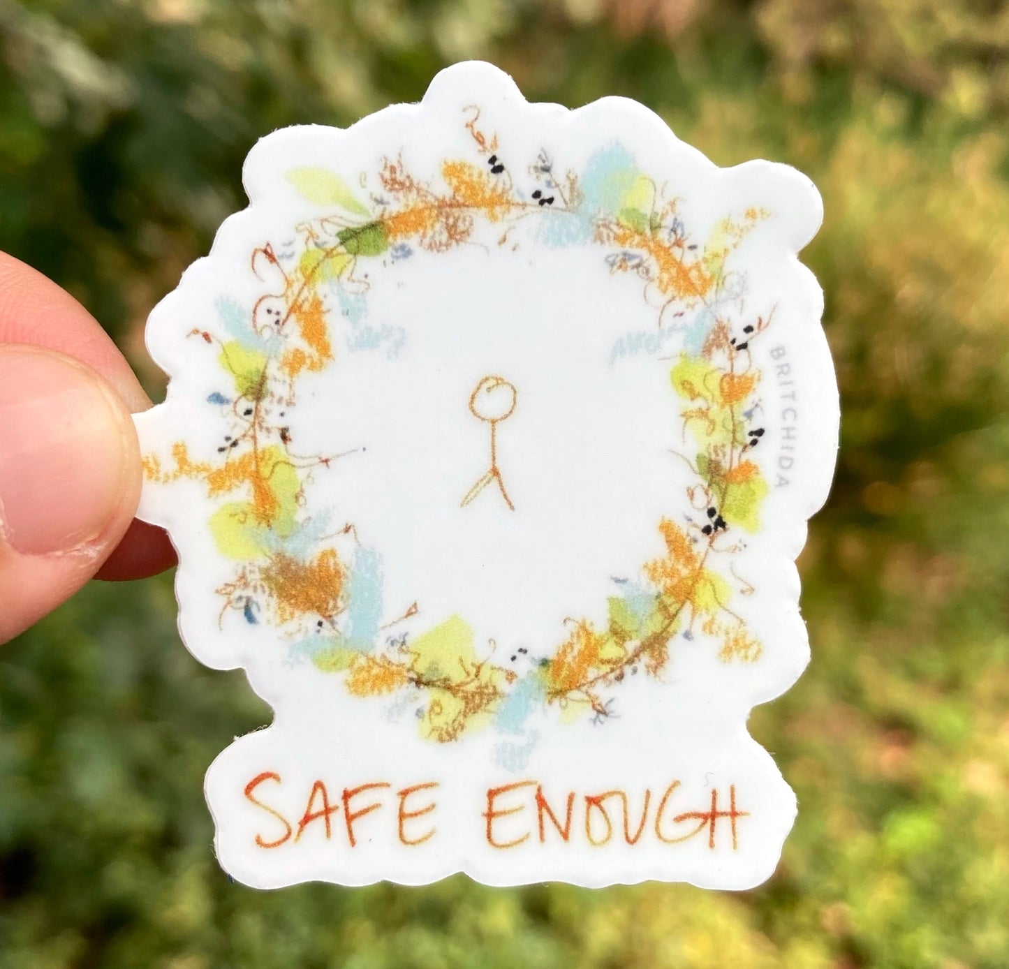 Sticker: Safe Enough Mini