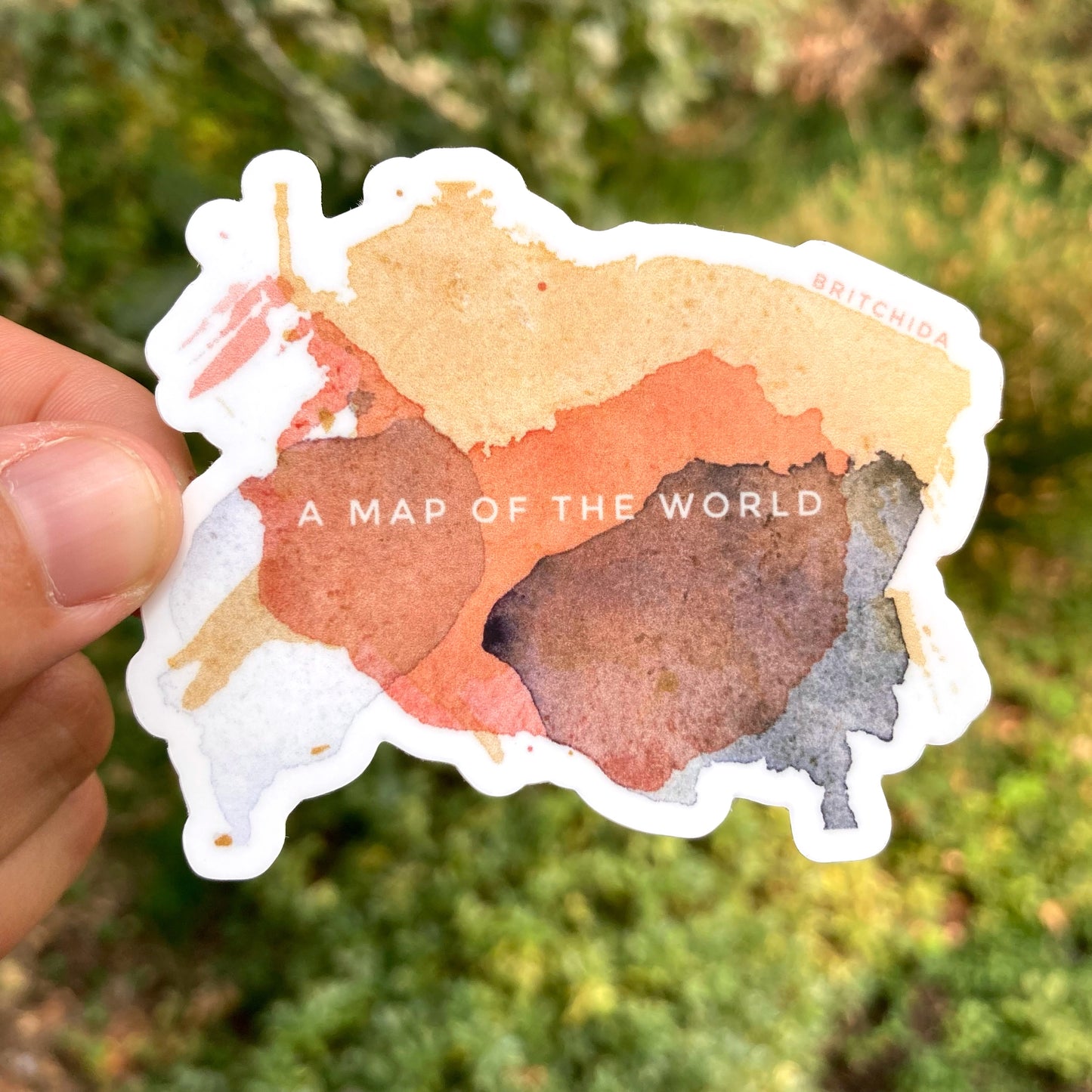 Sticker: Map of the World