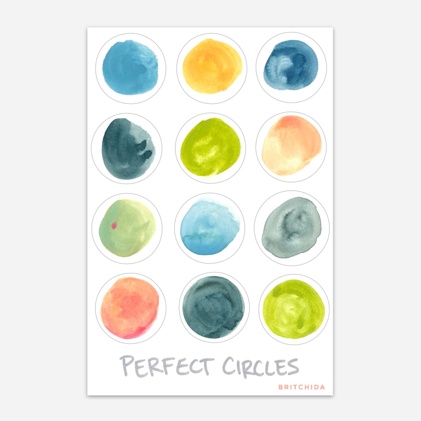 Sticker Sheet: Perfect Circles