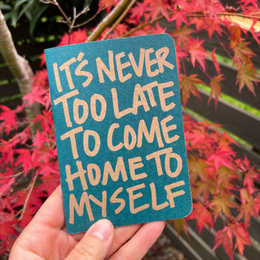 Never too late — notebook