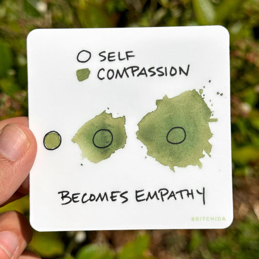 Sticker: Self Compassion (MEMBER SHOP ACCESS ONLY)