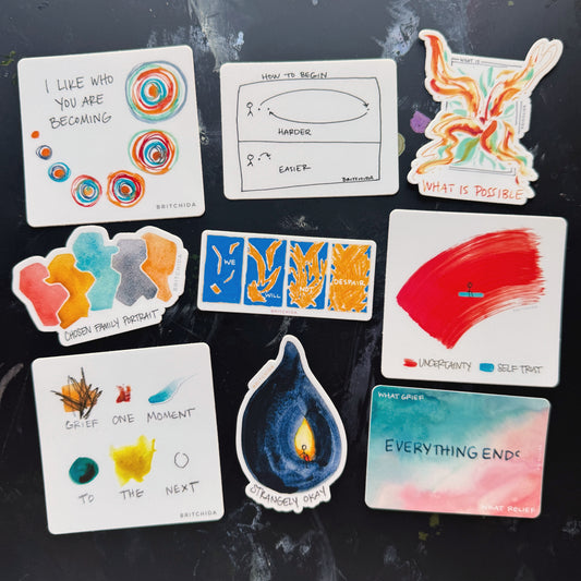 I Like Who You Are Becoming: 9 sticker pack