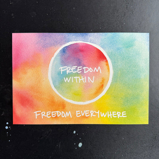 Misprint of “Freedom Everywhere”