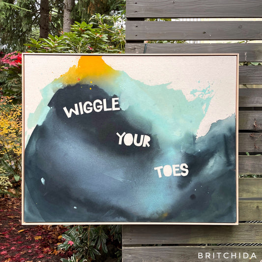 WIGGLE YOUR TOES print