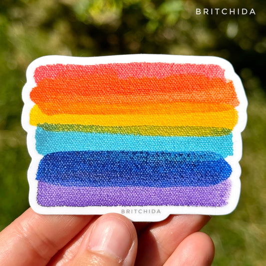✨PRESALE- Sticker: Pride Flag - Rainbow (horizontal)