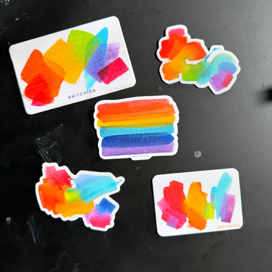 ✨PRESALE- Rainbow Abstract Pride Flag Pack - (5 pieces)