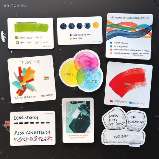 Kind Honest Brave sticker pack