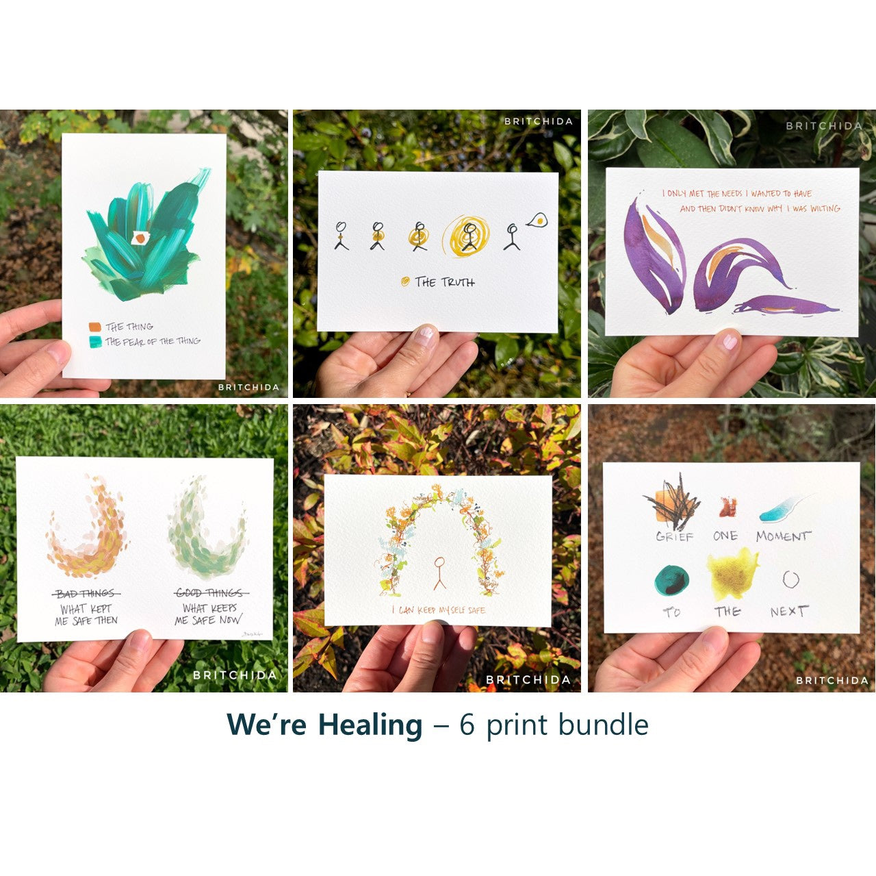 We're Healing- 6 print bundle