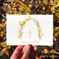 Top Half: a sticker figure stands under a floral arch with the words “I can keep myself safe” below